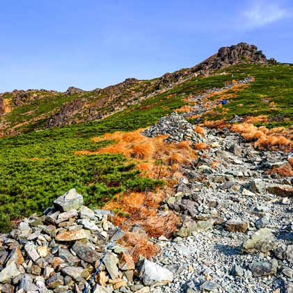 姫神山 と 早池峰山