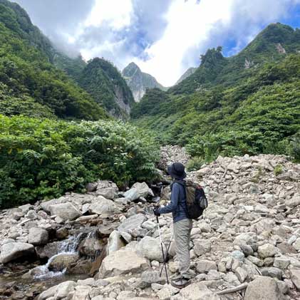 テント泊 雨飾山