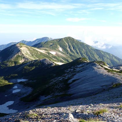 朝日岳＝雪倉岳＝白馬岳 縦走