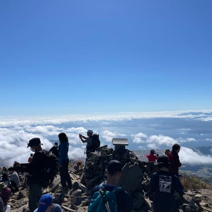 安達太良山 と 磐梯山